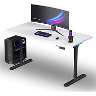 ULTRADESK Quest black and white - Gaming Desk