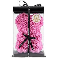 Classic Teddy Bear 25cm gift wrapped - pink - Rose Bear