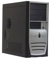 FOXCONN MiddleTower 3GTS-05 černo-stříbrný (black-silver), ATX 300W P4, 3x5.25", 2x+2x 3.5", 80mm ch - PC Case