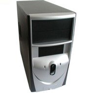 FOXCONN MiniTower 3GTW-03 černo-stříbrný (black-silver), mATX 300W P4, 2x5.25", 2x+1x 3.5", 80mm chl - PC Case