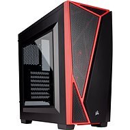 Corsair SPEC-04 Black/Red Carbide Series Rot/Schwarz mit transparenter Seitenwand - PC-Gehäuse