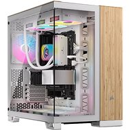 Corsair 6500X White/Bamboo Wood - PC Case