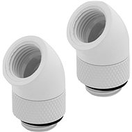 Corsair Hydro X Series 45° Rotary Adapter Twin Pack White - Fitting