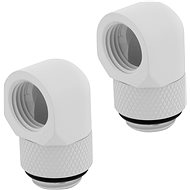 Corsair Hydro X Series 90° Rotary Adapter Twin Pack White - Fitting