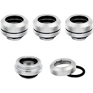 Corsair Hydro X Series XF Hardline 14mm OD Fitting Four Pack Chrome - Fitting