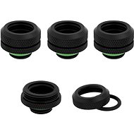 Corsair Hydro X Series XF Hardline 14mm OD Fitting Four Pack Black - Fitting