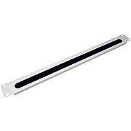 VALUE 19" cable entry 1U, brush, grey - Cable Organiser