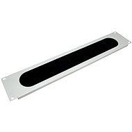 VALUE 19" cable entry 2U, brush, grey - Cable Organiser
