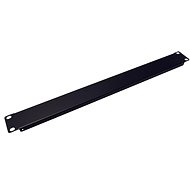 VALUE 19" blanking panel 1U, metal, black - Blanking Plate