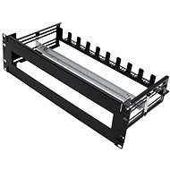 Value 19'' DIN rail bracket 3U, black - Holder