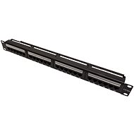 VALUE Patchpanel 19'' cat. 6a, unscreened, 24 ports, black - Patch Panel