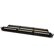 VALUE Patchpanel 19'' cat. 6, unscreened, 24 ports, black - Patch Panel