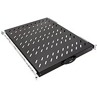 Value 19'' shelf 1U, extendable, 565 mm, max. 25 kg, black - Shelf