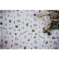 Be Nice Prírodný vianočný baliaci papier – svetlý (5 ks) - Darčekový baliaci papier