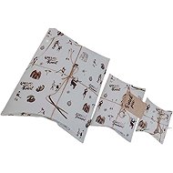 BE NICE Natural Christmas packaging boxes - light (3 pcs) - Small Gift Box