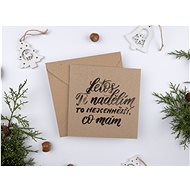 Be Nice Christmas card - "This year I will give you the most valuable thing I have" - Greeting Card