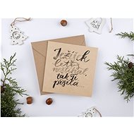 Be Nice Christmas card - "Santa Claus is missing this year" - Greeting Card