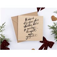 Be Nice Christmas Card - "Beautiful Christmas Full of Gifts" - Greeting Card