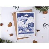 Be Nice Christmas card - I bring you a blue newspaper - Greeting Card