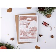 Be Nice Christmas card - I bring you a pink newspaper - Greeting Card