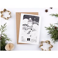 BE NICE Greeting card - You are my poinsettia, black - Greeting Card
