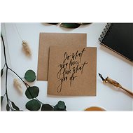 Wishes Written in brown - Do what you love - Greeting Card