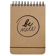 Be Nice Ecological Notebook Natural - A5, Dotted Lines, Top Binding - Notepad