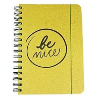 Be Nice Ecological Notebook Green Grass - A5, Dotted Lines, Side Binding - Jegyzetfüzet