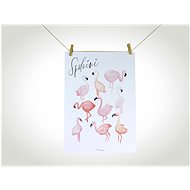 Poster Flamingos A4 - Poster