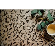 Paper Font small dark - Wrapping Paper