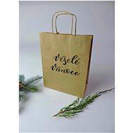 Be Nice přírodní taška malá Veselé Vánoce - Gift Bag