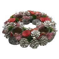 GOBA Christmas wreath - pink Christmas, 32 cm - Wreath