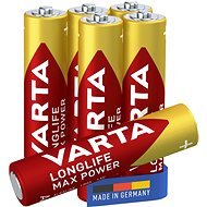 VARTA alkalická baterie Longlife Max Power AAA 4+2ks - Disposable Battery