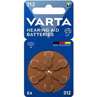 VARTA Hearing Aid Battery Hallókészülék-elem 312 6 db - Eldobható elem