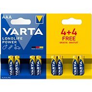 VARTA Longlife Power 4+4 AAA (Double Blister) - Eldobható elem