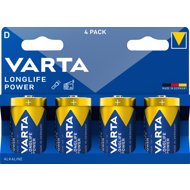 VARTA Longlife Power 4 D (Plastic free Double Blister) - Disposable Battery