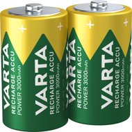 VARTA Recharge Accu Power 2 D 3000 mAh Plastic Free - Rechargeable Battery