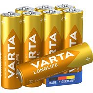 VARTA alkalická batéria Longlife AA 8 ks - Jednorazová batéria