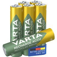 VARTA Recharge Accu Recycled Tölthető elem AAA 800 mAh R2U 5+1 db - Tölthető elem