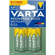VARTA Wiederaufladbare Batterien Recharge Accu Recycled AA 2100 mAh R2U 5+1 Stück - Akku