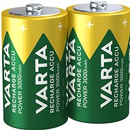 VARTA Rechargeable Battery Recharge Accu Power D 3000 mAh R2U 2 pcs - Rechargeable Battery