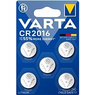 VARTA Speciális lítium elem CR 2016 - 5 db - Gombelem
