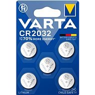 VARTA Spezial Lithium-Batterie CR 2032 - 5 Stück - Knopfzelle