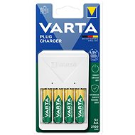 VARTA Plug Charger 57657 + 4 AA 2100 mAh - Charger and Spare Batteries