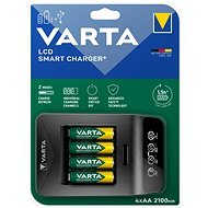 VARTA LCD Smart Charger+ Töltő + 4× AA 56706 2100 mAh - Töltő és pótakkumulátor