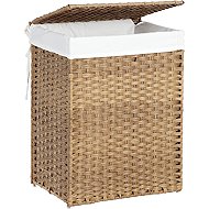 Sonigmics Rattan laundry basket 90 l, light brown - Laundry Basket