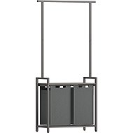 Vasagle Laundry basket with hanger, grey - Laundry Basket