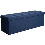 SONGMICS Stool, blue, MDF, rectangular, without legs, with storage 110 × 38 × 38 cm - Ottoman