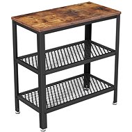 VASAGLE Rectangular coffee table, brown, steel/lamino, modern design 60 × 30 × 60 cm - Side Table