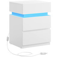Vasagle Modern bedside table with LED lighting 35 × 40 × 55 cm - Night Stand